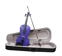 Violín Para Principiantes Violín 4/4 Adecuado Para Principiantes Juegos De Violín Morado Con Estuche/arco/cuerdas/sintonizador/silencio/accesorios De Puentes De Violín(Violin)