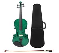 Violín Para Principiantes Violín 4/4 Adecuado Para Principiantes Violín Con Estuche/arco/cuerdas/sintonizador/silencio/puentes Accesorios Conjuntos De Violín(Green)
