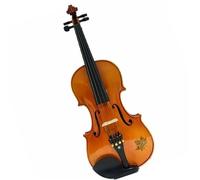 Violín para principiantes Violín 4/4 hecho a mano con estuche y fondo con incrustaciones para un sonido rico y potente