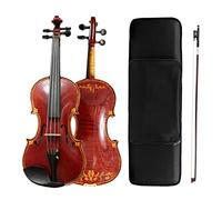 violín para principiantes Violín 4/4 Tallado A Mano, Parte Superior De Flor Tallada En Madera Europea Con Juego De Accesorios De Palisandro Violín Instrumento musical