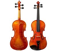 violín para principiantes Violín 4/4, Tono Abierto, Madera De Abeto Seleccionada, Flor Tallada, Tono Rico, Hermoso Conjunto De Violín Violín Instrumento musical