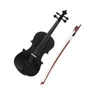 violín para principiantes Violín Acústico Ligero Negro De Tamaño Completo 4/4 Con Arco De Estuche Para Principiantes De Violín Violín Instrumento musical