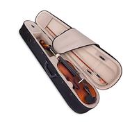 violín para principiantes Violín Acústico Mate Tablero Superior De Pino Blanco Tablero Trasero De Arce Tablero Lateral Arco De Caoba Con Estuche De Transporte Violín Instrumento musical (Color : 3/4