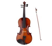 violín para principiantes Violín De Color Madera Acústica Natural Con Lazo De Caja 4/4 3/4 1/2 1/4 1/8 Tamaño Chico Estudiante Violín Regalo Violín Instrumento musical (Color : 3/4)