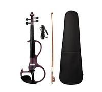 violín para principiantes Violín De Estudiante De Tamaño Completo 4/4, Violín Eléctrico Silencioso, Accesorios De Ébano, Clavijas De Diapasón De Arce, Pieza Trasera, Arco De Violín Violín Instrumento