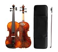 violín para principiantes Violín De Tamaño Completo Hecho A Mano 4/4 Violín Con Arco De Violín Puente De Violín Cuerdas De Violín Kit De Estuche De Violín Violín Instrumento musical