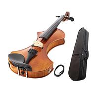 violín para principiantes Violín Eléctrico 4/4 De Arce Macizo Con Sistema De Pastilla Activa Alemán Ebony Fitting Violín Instrumento musical