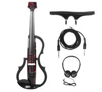 Violín Para Principiantes Violín Eléctrico 4/4 De Fibra De Carbono Silencioso Tecnología Profesional Rosas Violín Eléctrico Con Auriculares De Hombro