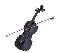 violín para principiantes Violín Eléctrico Acústico De Tamaño Completo 4/4, Cuerpo De Madera Maciza, Clavijas Para Diapasón, Pieza Trasera, Reposapiés Violín Instrumento musical (Color : 01)