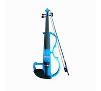 Violín Para Principiantes Violín Electrónico Hecho A Mano. Tocando Un Instrumento De Violín Electroacústico(Blue)