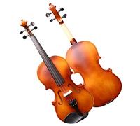 violín para principiantes Violín Marrón Hecho A Mano, Color Mate, Adultos, Niños, Principiantes, Práctica, Juego De Instrumentos De Cuerda Violín Instrumento musical (Color : 3/4)