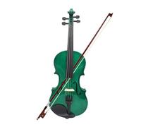 Violín Para Principiantes Violín Profesional 4/4 Para Principiantes Violín Verde Con Estuche/arco/puentes/afinador/silencio/juegos De Accesorios De Cuerdas(Set)