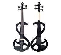 violín para principiantes Violín Silencioso Eléctrico Negro 4/4 De Tamaño Completo Con Puente De Arco De Caja De Violín Para Violín De Estudiante Violín Instrumento musical