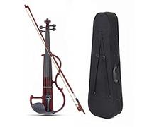 violín para principiantes Violín/violín Eléctrico Profesional De Madera Maciza Tallado A Mano De Tamaño 4/4 Con Piezas De Violín De Ébano Violín Instrumento musical (Color : 04)
