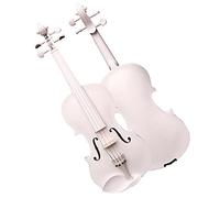 violín para principiantes White Basswood 4/4 Violín Principiante Estudiante Violín Instrumento Hecho A Mano Para Adultos Juego De Instrumentos De Cuerda Violín Instrumento musical
