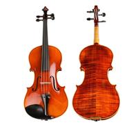Violín Patrón de violín de madera maciza violín de arce hecho a mano tamaño 4/4 3/4 (Color : 4/4)