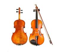 Violín Pintado A Mano Mate Estampado, Anillos De Madera Colgantes, Instrumento Musical De Violín (Color : 4/4)