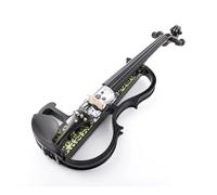 Violín Principiante Patrón Decorativo De Violín Eléctrico Tamaño 4/4 Con Caja Rectangular De Fibra Y Arco