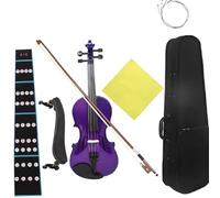 Violín Principiante Violín Morado 4/4 Presente Curso De Música Adecuado Estudio Con Piezas Prácticas Violín Principiante Profesional(Set2)