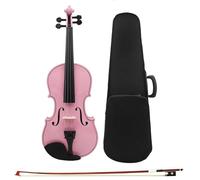 Violín Profesional 4/4 Principiantes Violín Rosa Con Estuche/arco/cuerdas/sintonizador/silencio/juegos De Puentes De Violín Accesorios(Violin)