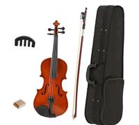 violín profesional Férula 1/8 Para Violín Acústico, Cuerpo De Tilo, Placa Lateral Trasera, Cabeza De Arce, Juego De Ejercitador De Violín Brillante (Color : Light Brown)