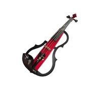 violín profesional Instrumento De Violín Tallado Silencioso Para Principiantes, Examen De Violín Electroacústico De Nivel De Rendimiento (Color : Burgundy)