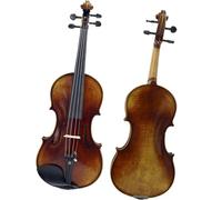 violín profesional Instrumento Musical Violín Angustiado Patrón Pintado A Mano Violín (Color : 1/2)