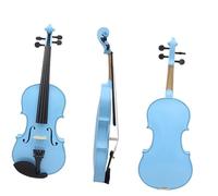 violín profesional Violín 4/4 Panel De Música De Arce Para Principiantes Violín Azul Adorno De Estudio De Lección De Música Adecuado Con Accesorios (Color : Blue Violin set)