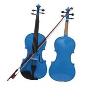 violín profesional Violín 4/4, Violín Acústico Azul Oscuro, Panel De Tilo, Violín Con Estuche, Arco, Instrumento Musical Para Estudiantes Principiantes