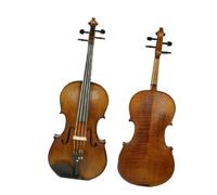 violín profesional Violín Acústico De Madera Maciza 4/4-1/8 Con Estuche, Panel De Abeto Con Arco, Instrumento Musical Para Principiantes (Color : 1/2)