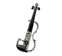 violín profesional Violín Eléctrico De Arte A Rayas, Violín Silencioso De Madera Maciza 4/4, Accesorios De Ébano Con Piezas