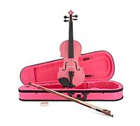 Violín rosa tamaño 1/2 con arco y estuche para niños de 7 a 10 años de Gear4music