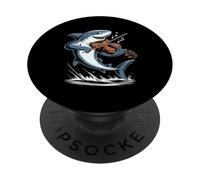 Violín Shark Música clásica Violinista Tiburón Violinista PopSockets PopGrip Adhesivo