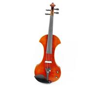 Violín Tamaño 4/4 Con Estuche Cuerdas Para Arco Para Principiantes Violín Eléctrico De Madera Maciza Con Estuche Y Arco(A)