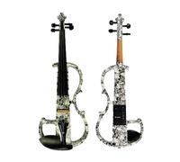 Violín Tamaño Completo Calavera Pintada Madera Maciza Silenciador Accesorios De Ébano Piezas Violín Eléctrico