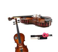 Violin Teaching Aid Pack - Bow Hold Buddie violín rosa rosa soporte w/Skull violin Skins - Adhesivos extraíbles para violín - se adapta a violines de tamaño 1/2 (violín no incluido)