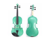 Violín Verde De Madera Contrachapada, Placa De Tilo, Violín Estudiantil 4/4 3/4 1/2 1/4 1/8 1/16 Violín (Color : 1/16)