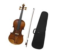 Violín Violín 4/4 Con Estuche Tallado A Mano Para Principiantes Instrumento Musical De Madera Dátil Mate