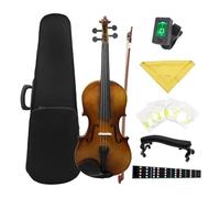 Violín Violín 4/4 De Tamaño Completo Para Principiantes Panel Madera Tilo Acústico Con Estuche Cuerdas Arco Reposapiés Y Afinador(1/8 Violin Set)