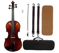 Violín Violín 4/4 Madera De Abeto Acústica Puramente Hecha A Mano Kits De Violín Con Estampado De Tigre Natural Con Estuche Y Arco Para Principiantes(Handmade)