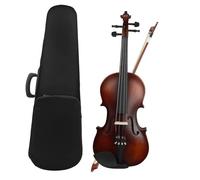 Violín Violín 4/4 Original De Madera Maciza Vintage Mate Violín Tilo Con Estuche Arco Cuerda Hombro Resto Sintonizador Tela(Set1)