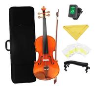 Violín Violín 4/4 Tapa De Abeto Parte Trasera De Arce, Diapasón De Ébano Violín Con Cuerdas De Arco Sintonizador Piezas Y Accesorios Para Violín(B)