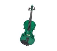 Violín Violín 4/4 Verde Con Estuche Arco Puentes Afinador Sordina Cuerdas Accesorios Profesionales Para Principiantes