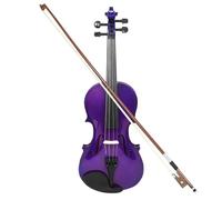 Violín Violín 4/4 Violín acústico púrpura de madera maciza Violín profesional hecho a mano para principiantes Instrumento de cuerda