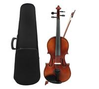 Violín Violín acústico 4/4 1/4 1/8 Violino Spruce Violín de color vintage con estuche Cuerdas para arco Hombro Afinador de tela (Color : 4/4 Set1)