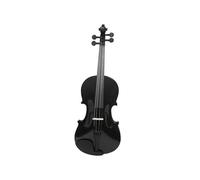 Violín Violín Acústico 4/4 De Madera Maciza Con Estuche Arco Cuerdas Afinador Reposapiés Y Accesorios Para Principiantes Bk(Black)