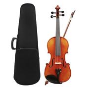 Violín Violín acústico 4/4, Panel de abeto, violín Natural de con estuche, cuerdas para arco, afinador de apoyo para hombros (Color : Set1)