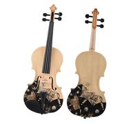 violín Violín Acústico 4/4, Tablero Superior De Tilo, Tablero Lateral Trasero, Desplazamiento De Arce Con Estuche De Transporte, Arco De Violín Para Estudiantes Principiantes