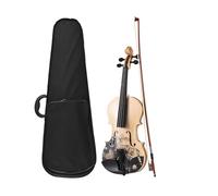 Violín Violín acústico 4/4, tablero superior de tilo, tablero lateral trasero, desplazamiento de arce con funda de transporte, arco 1/2, violín para principiantes (Color : 1/2)