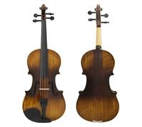 Violín Violín acústico de madera maciza 4/4 con estuche de arco instrumento de cuerda violín Retro brillante